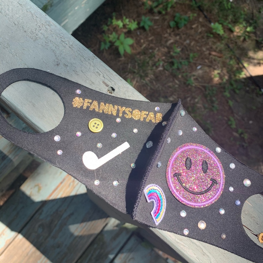 Purple face mask